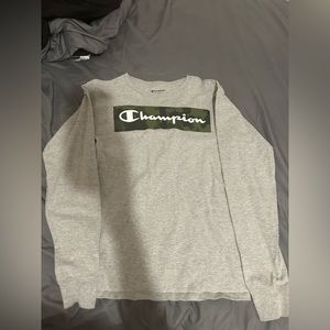 Champion grey small long sleeve shirt